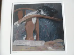Pieter Pander - Giclee, titel. Stip op de stoel kopen? Bied vanaf 45!