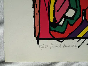 George Heidweiller - Zeefdruk op geschept papier , Twisted Reminder – 1996 - 'Pop-Art' kopen? Bied vanaf 40!