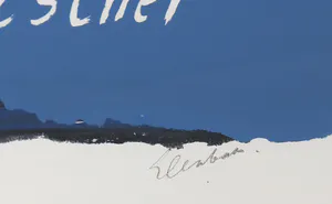 Wally Elenbaas - Zeefdruk, Hoor hoor (...) - Ingelijst kopen? Bied vanaf 70!