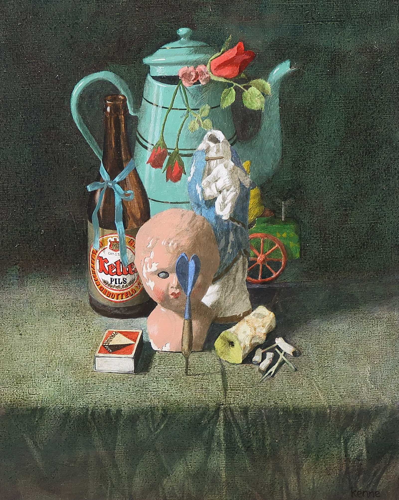 Kenne Gregoire - Olieverf op doek, Stilleven - Ingelijst kopen? Bied vanaf 350!