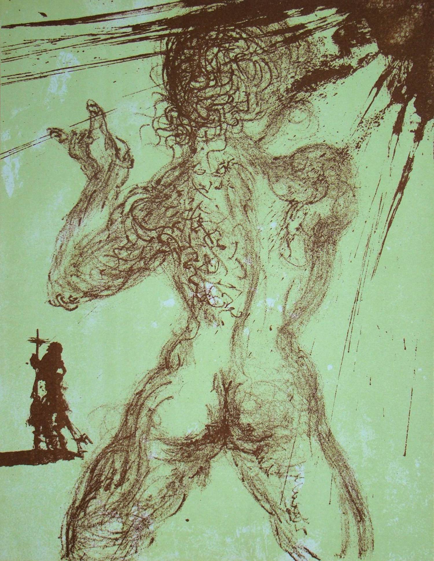 Buy Salvador Dali - De Zondaar - 1967 - Originele litho? Bid from 80!