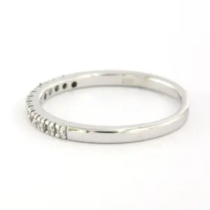 18k witgouden ring met briljant geslepen diamant tot. 0.13ct – F/G - VS/SI kopen? Bied vanaf 270!