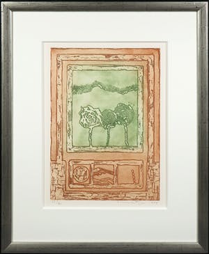 Jan Montyn - Kleurenets, Zomer - Ingelijst kopen? Bied vanaf 1!