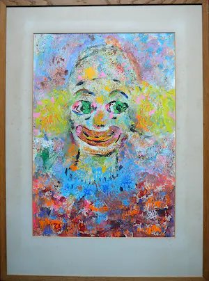 Niet of onleesbaar gesigneerd - Smile -gouache circa 1965- kopen? Bied vanaf 1!