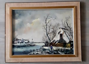 Niet of onleesbaar gesigneerd - Winter aan de plas kopen? Bied vanaf 1!