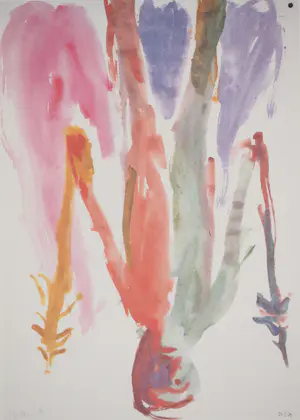 Georg Baselitz - De krijger met speren, Heliogravure, 1991 kopen? Bied vanaf 80!