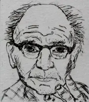 Jos van den Berg - 2 etsen: zelfportet + figuur kopen? Bied vanaf 45!