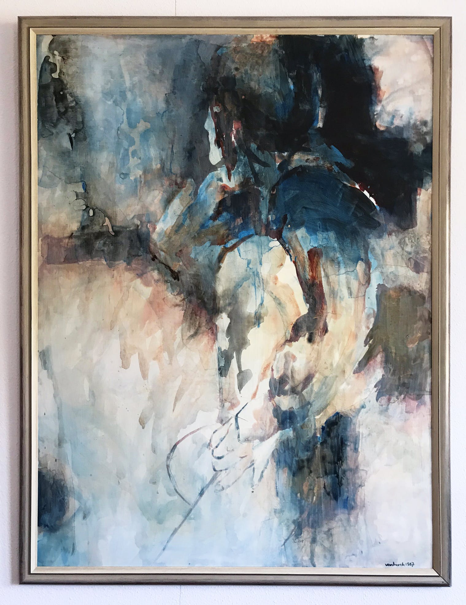 Hans Vanhorck - Man leaning out of the window verkocht voor € 695!