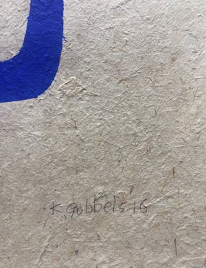 Klaas Gubbels - sjabloondruk 'Blauwe kan' - 2016 - oplage III/IV kopen? Bied vanaf 250!