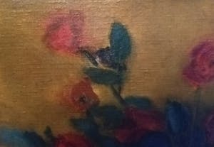 Niet of onleesbaar gesigneerd - Hollandse School 19e eeuw - gesigneerd - Stilleven - Rozen op vaas kopen? Bied vanaf 1!