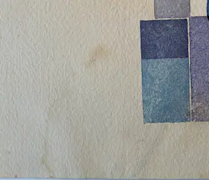 Harrie Verburg - Compositie in blauwen, groenen, zwart en een beetje wit kopen? Bied vanaf 95!