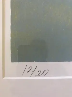 Frank Dekkers - houtsnede Ochtend in de uiterwaard (ingelijst) kopen? Bied vanaf 150!