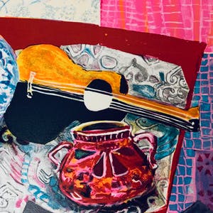 Wendy Chazin - Still-life with violin and vase kopen? Bied vanaf 23!