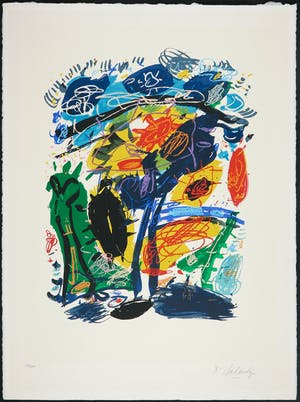Kees Salentijn - Zeefdruk, Hommage aan Van Gogh IV kopen? Bied vanaf 1!