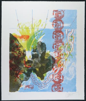 Paul Smulders - Litho, Abstracte compositie kopen? Bied vanaf 1!