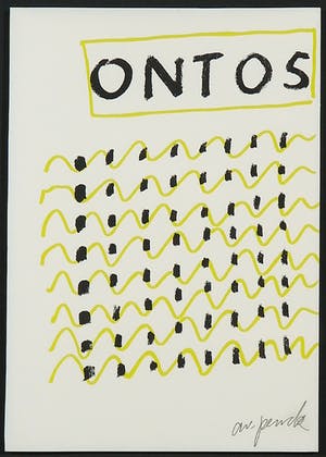 A.R. Penck - Zeldzame, handgesigneerde litho, Ontos - Ingelijst kopen? Bied vanaf 1!