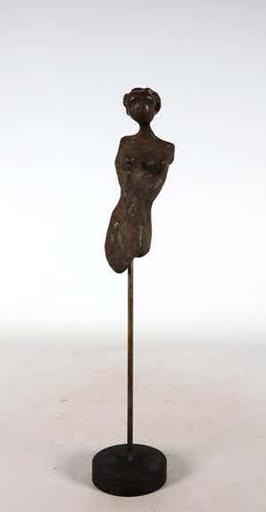 Brons (Onbekend) - Vrouwentorso verkocht voor € 1!