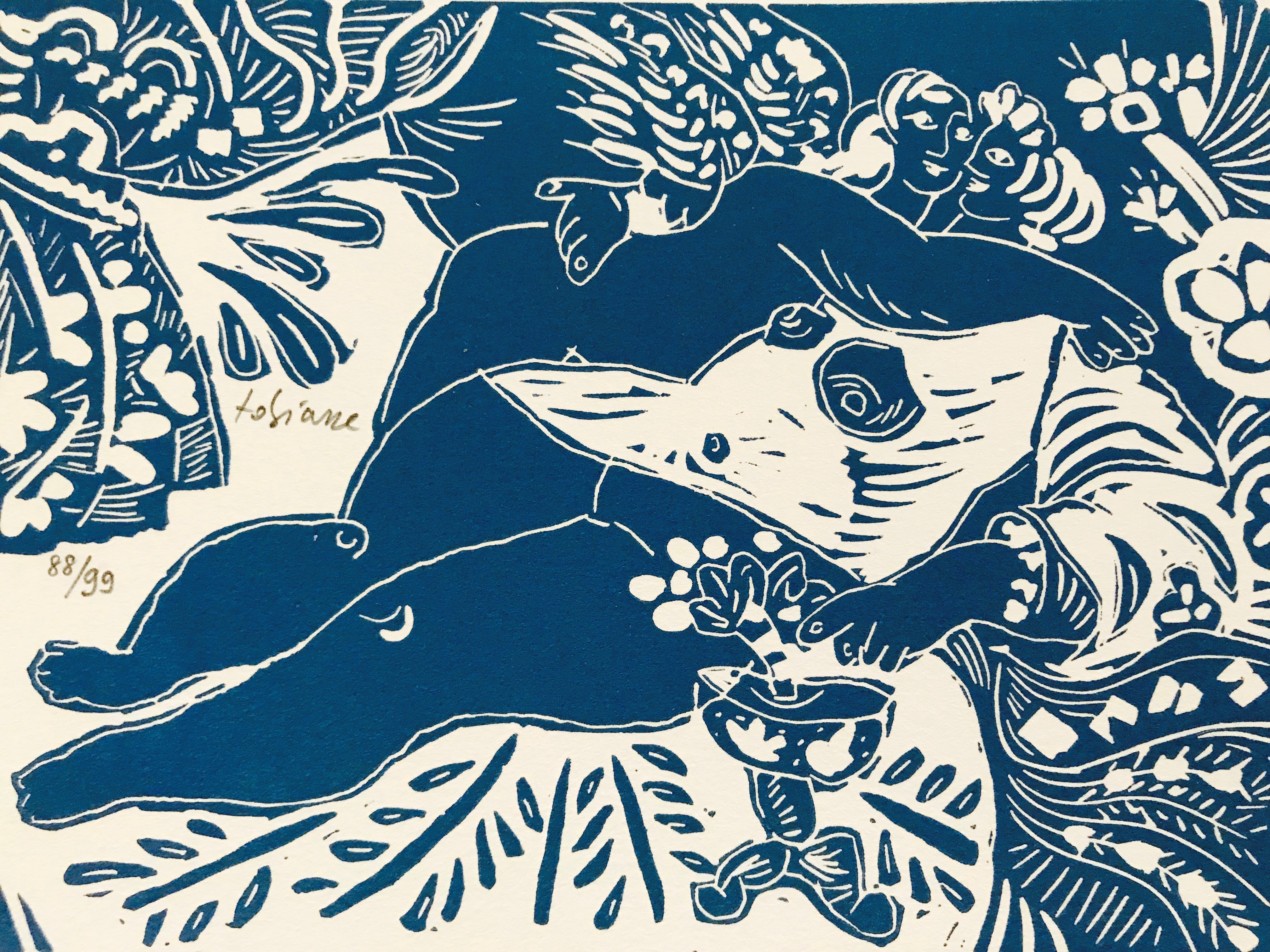 Theo Tobiasse - Fraaie lithografie - Oplage 99 - Gesigneerd - 1991 kopen? Bied vanaf 85!