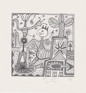 Kurt Josef Haas - Twee handgesigneerde zeefdrukken: Fantasie I, II kopen? Bied vanaf 19!