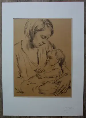 Piet Klaasse - Litho: "Moeder en kind" kopen? Bied vanaf 49!