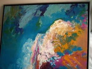 Jasmin Genzel - Olieverf op doek , GROOT en goed ingelijst– 136 x 105 cm - 1996 kopen? Bied vanaf 250!