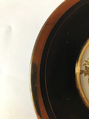 Niet of onleesbaar gesigneerd - Chokin Art Japan (1) - Chokin - Porselein, Verguld metaal - pauwen met bloemen - kopen? Bied vanaf 1!