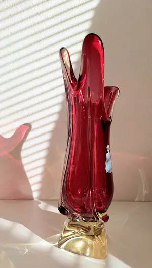 Murano Glas - Unieke schoonheid, grote vaas in prachtige kleur kopen? Bied vanaf 47!