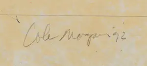 Cole Morgan - Zeefdruk, E 922 - Ingelijst kopen? Bied vanaf 150!