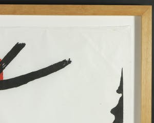 Jef Diederen - Houtsnede, Zonder titel - Ingelijst kopen? Bied vanaf 50!