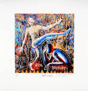 Mark Kostabi - & TONI ESPOSITO Kleurengiclee SERENDIPITY verkocht voor € 65!