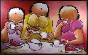 Theo Broeren - Acryl op doek, Petit-fours (Zeer Groot) kopen? Bied vanaf 150!