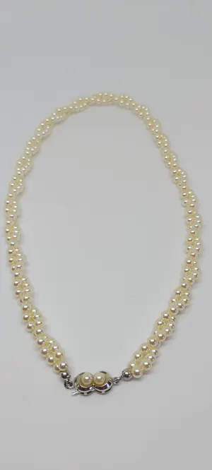 Zoetwaterparel Collier met zilver slotje 835, 41,8 cm lang kopen? Bied vanaf 65!