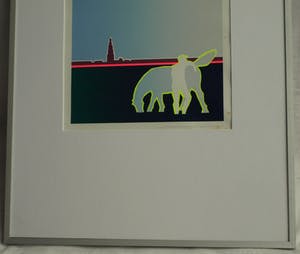 Heleen van der Tuin - Ingelijste zeefdruk, “Peerd van Ome Loeks” - 1989 kopen? Bied vanaf 30!