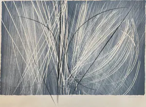 Hans Hartung - handgesigneerde zincografie | '1971-2' | 1971 (PRACHTIG INGELIJST) kaufen? Bieten Sie von 1200!