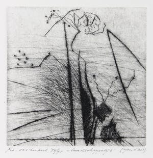 Ko Oosterkerk - Ets, Landschappelijk kopen? Bied vanaf 1!