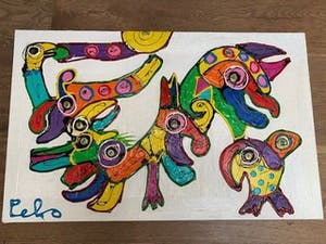 Niet of onleesbaar gesigneerd - PEKO- Dieren fantasie kopen? Bied vanaf 1!