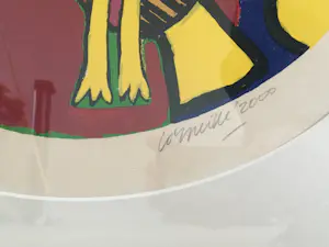 Corneille - Uniek! Prachtige ingelijste Corneille kopen? Bied vanaf 325!