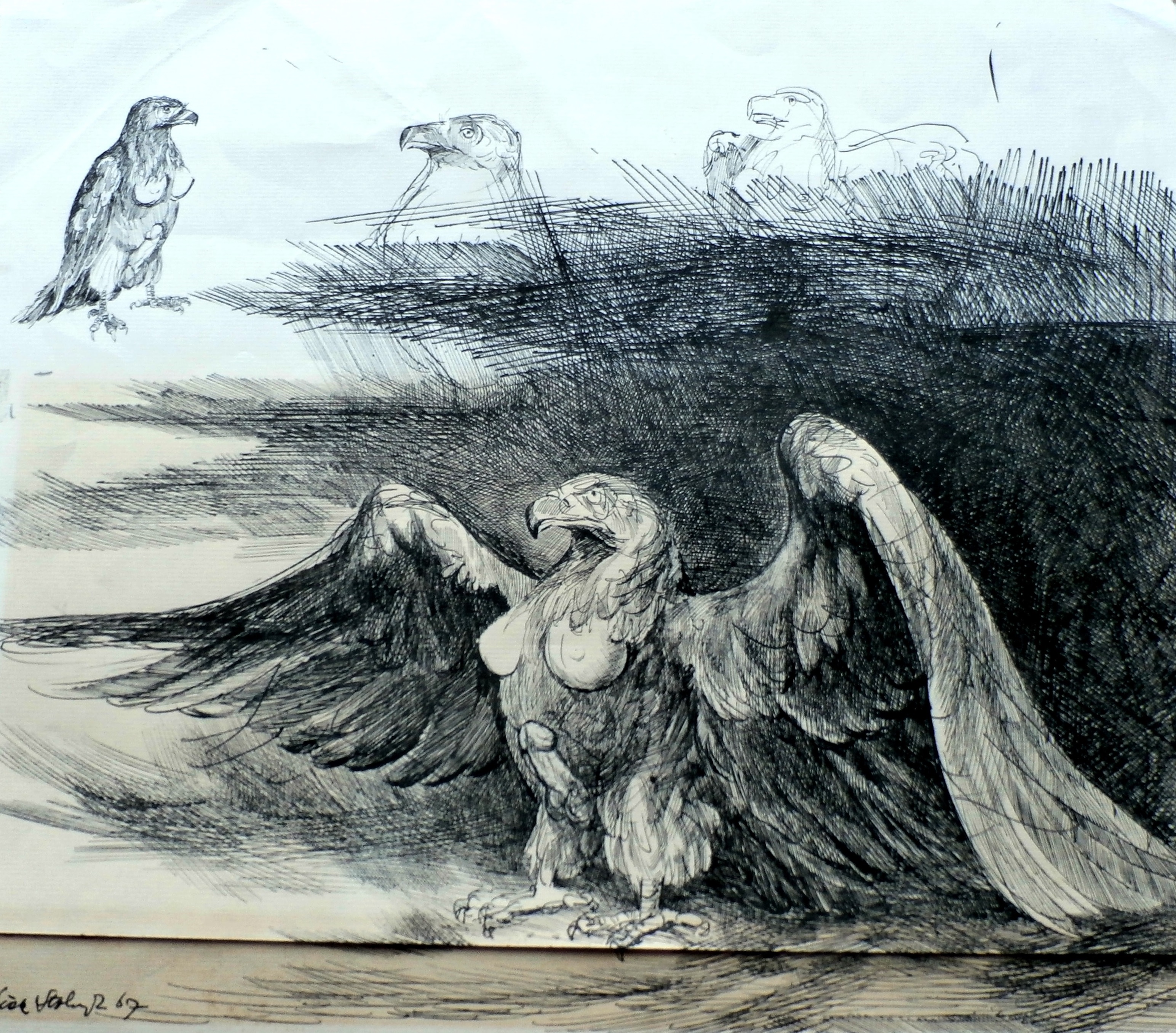 Dick Stolwijk - tekening - 1967 verkocht voor € 50!