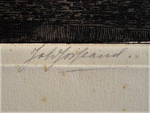 Johannes Josseaud - Zeldzame Amsterdam Ets "Binnengasthuis Oudezijds Achterburgwal" gesigneerd kopen? Bied vanaf 1!