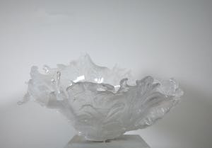 Susan Hammond - Uit de Seascapes serie - Glazen sculpturale sier schaal (Groot!) kopen? Bied vanaf 1!