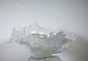 Susan Hammond - Uit de Seascapes serie - Glazen sculpturale sier schaal (Groot!) verkocht voor € 1!