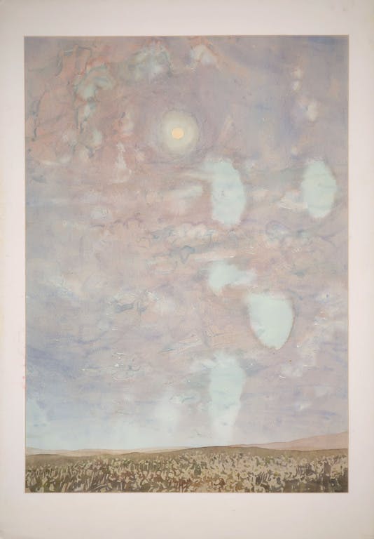 Hans Nahuijs - Hans Nahuijs: Aquarel, Landschap kopen? Bied vanaf 1!