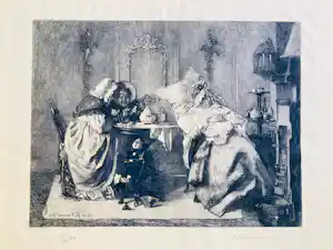 Buy C.L. Dake - Vieux pontac naar een werk van Alexander Hugo Bakker Korff.? Bid from 35!