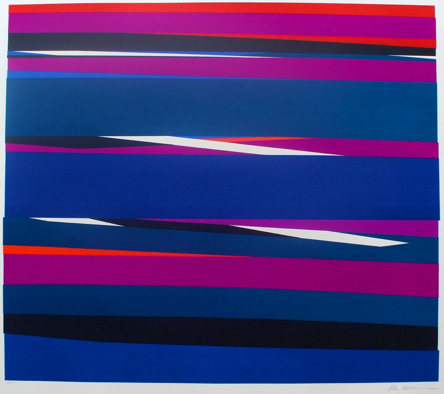 Philippe Morisson - "Distances" - Farbserigraphie - signiert - Auflage von 175 kopen? Bied vanaf 120!