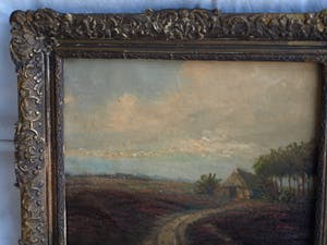 Niet of onleesbaar gesigneerd - Olieverf op doek , “Landschap”, Haagse School? – gesigneerd & ingelijst kopen? Bied vanaf 10!