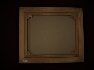 Niet of onleesbaar gesigneerd - Intrigerend Abstract jaren 50/60 olieverf doek - monogram - Originele lijst kopen? Bied vanaf 1!