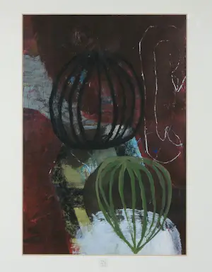 Harm van Ee - Gemengde techniek op papaier, Organische compositie - Ingelijst kopen? Bied vanaf 80!