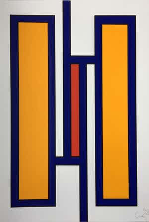 Siep van den Berg - grote kleuren zeefdruk - gesigneerd en genummerd. verkocht voor € 195!