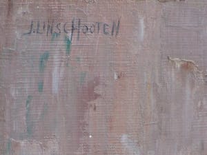 Jan Linschooten - Welkom Thuis! - Olieverf op board kopen? Bied vanaf 75!