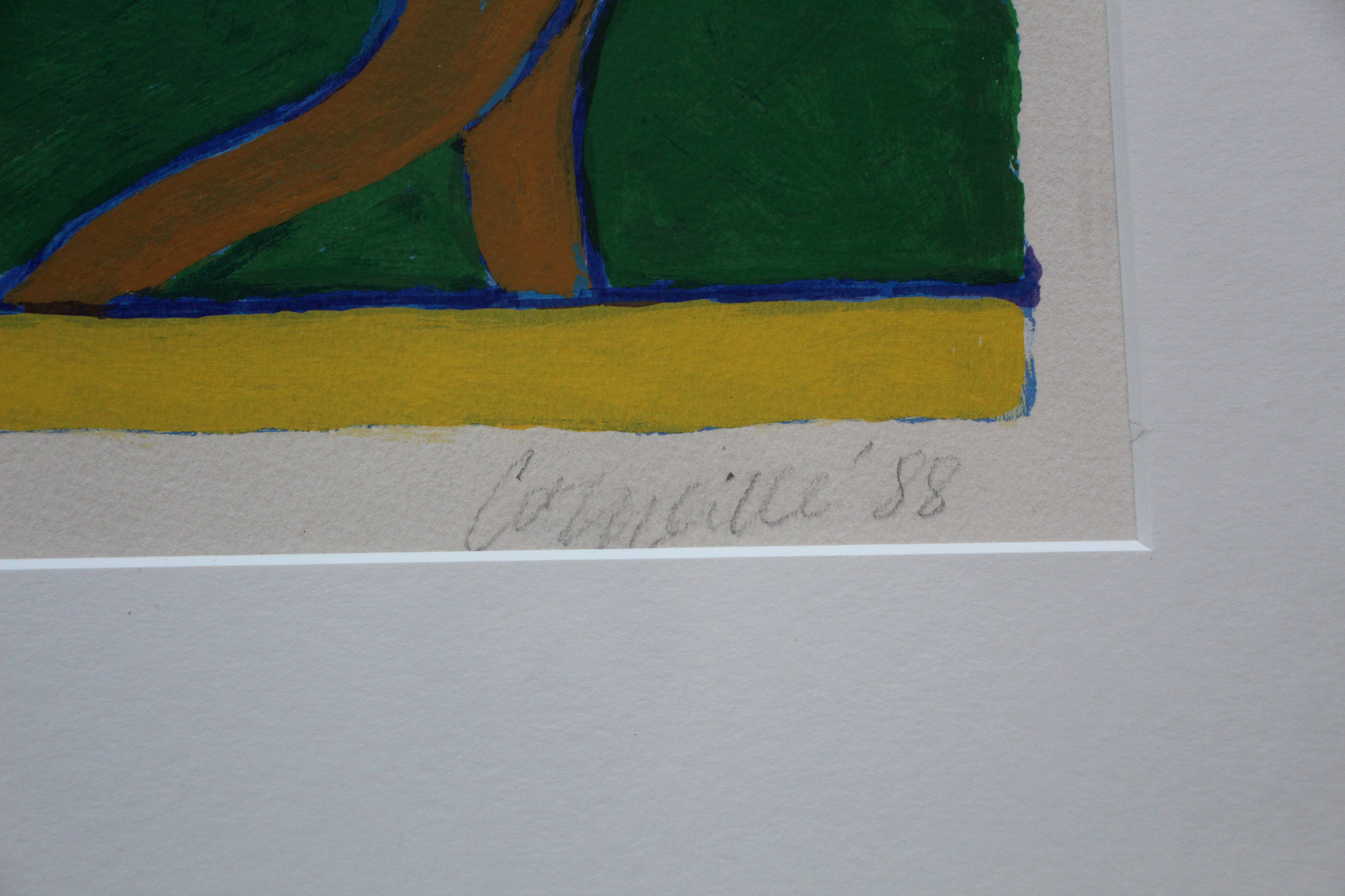 Corneille - zeefdruk: Enchantement du Printemps - 1988 (groot) kopen? Bied vanaf 795!